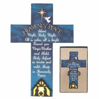 Cross Wall Heavenly Peace Resin 6.75x10.25