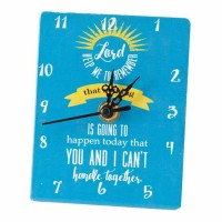 3pk -Clock Tabletop Lord Help Me To Remember Metal - (Pack of 3)