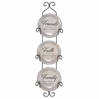 2pk -Wall Plates Faith Family Friends Jam.2: - (Pack of 2)