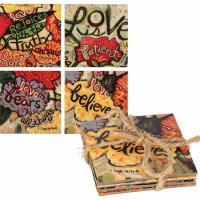 Coaster Love Never Fails 1cor.13:4-8 4x4