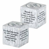 6pk -Desk Cube Man Of God Jer.17:7 Resin 2x2x2 - (Pack of 6) 6pk -Desk Cube Man Of God Jer.17:7 Resin 2x2x2 - (Pack of 6)