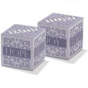 4pk -Cube Resin 2x2 Faith - (Pack of 4)