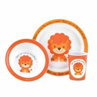 2pk -Dish Set Melamine Thank You God 3 Pc - (Pack of 2)
