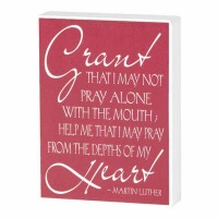 2pk -Plaque Double Sided Grant That I May Not Mdf 3x4 - (Pack of 2)