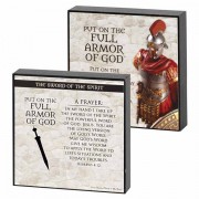 2pk -Plaque Double Sided Sword Of The Spirit Mdf 4x4 - (Pack of 2) 2pk -Plaque Double Sided Sword Of The Spirit Mdf 4x4 - (Pack of 2)