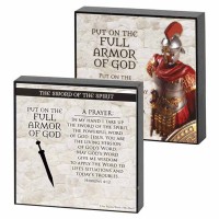 2pk -Plaque Double Sided Sword Of The Spirit Mdf 4x4 - (Pack of 2) 2pk -Plaque Double Sided Sword Of The Spirit Mdf 4x4 - (Pack of 2)