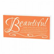 2pk -Plaque Double Sided Beautiful Music Is Mdf 6x3 - (Pack of 2) 2pk -Plaque Double Sided Beautiful Music Is Mdf 6x3 - (Pack of 2)
