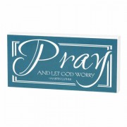 2pk -Plaque Double Sided Pray And Let God Mdf 6x3 - (Pack of 2) 2pk -Plaque Double Sided Pray And Let God Mdf 6x3 - (Pack of 2)