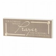 2pk -Plaque Double Sided A Christian Without Mdf 8x3 - (Pack of 2) 2pk -Plaque Double Sided A Christian Without Mdf 8x3 - (Pack of 2)