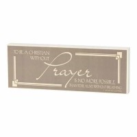 2pk -Plaque Double Sided A Christian Without Mdf 8x3 - (Pack of 2)