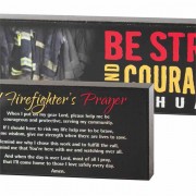 2pk -Plaque Double Sided Firefighter's Prayer Mdf 8x3 - (Pack of 2) 2pk -Plaque Double Sided Firefighter's Prayer Mdf 8x3 - (Pack of 2)