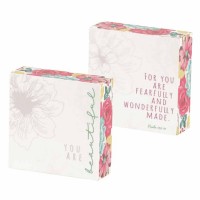 Plaque Double Sided You Are Beautiful Mdf 3x3