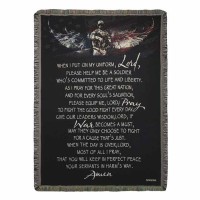 Throw Rug American Soldier-when I Put On My