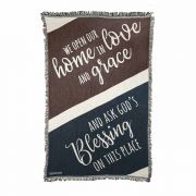 Throw Rug We Open Our Home Cotton 48x36