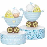 2pk -Figurine Boy I Am Fearfuly & Wonderfuly Resin - (Pack of 2)