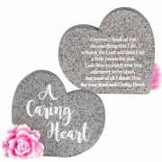 Figurine Caring Heart Resin 2.75 Inches - (Pack of 3)