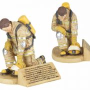 Figurine Firefighter Hear Our Prayer Resin 5 - (Pack of 2)