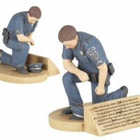 2pk -Figurine Police Officer Hear Our Prayer Resin - (Pack of 2)