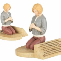 2pk -Figurine Womans Hear Our Prayer Resin 5 - (Pack of 2)