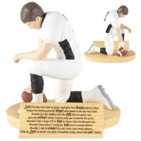 2pk -Figurine Football Player Hear Our Prayer 5 Inches - (Pack of 2)
