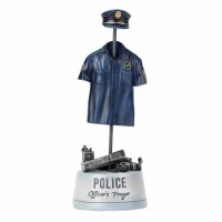 2pk -Figurine Police Prayer Uniform Resin - (Pack of 2)