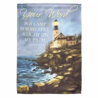 2pk -Flag Print Garden Lighthouse-your Word - (Pack of 2)