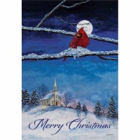 2pk -Flag Print Garden Little White Church- - (Pack of 2)