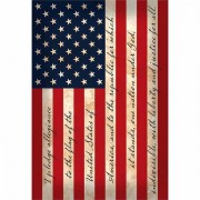 2pk -Flag Print Garden U.s. Pledge Alegiance - (Pack of 2) 2pk -Flag Print Garden U.s. Pledge Alegiance - (Pack of 2)