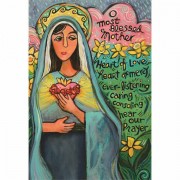 2pk -Flag Print Mary Polystr Garden 13x18 - (Pack of 2)