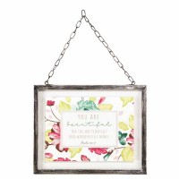 Framed Glass You Are Beautiful Ant Silver 5x7