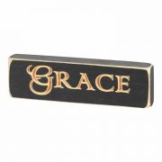 Sign tabletop Black Grace 6 Wood - (Pack of 4)