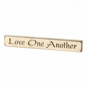 3pk -Plaque Tabletop Love One(ant.white)wood 12 Inches - (Pack of 3) 3pk -Plaque Tabletop Love One(ant.white)wood 12 Inches - (Pack of 3)