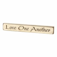 3pk -Plaque Tabletop Love One(ant.white)wood 12 Inches - (Pack of 3) 3pk -Plaque Tabletop Love One(ant.white)wood 12 Inches - (Pack of 3)