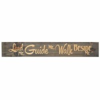 Sign Wall Black Lead Me, Guide Me 36 Wood