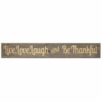 Sign Wall Black Live, Love, Laugh 36 Wood
