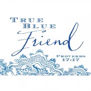 Bookmark Itty Bitty Blessings True Blue Friend Proverbs 17, 24 Pk