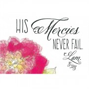 Bookmark Itty Bitty Blessings His Mercies Never Fail 24 Pk