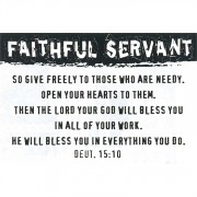 Bookmark Itty Bitty Blessings Faithful Servant Deuteronomy 15, 24 Pk