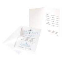 3pk -Cards Invt Baptized Acts 2:38 Paper - (Pack of 3)