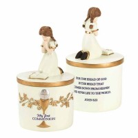2pk -Box Keepsake Communion Jn.6:33 Resin 5 Girl - (Pack of 2)