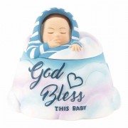Box Keepsake Baby Boy Resin 2.875 Inches H