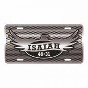 License Plate Eagle Isaiah 40:31 Metal 12x6