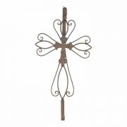Wall Cross Door Hanger  Metal 10.25 Inches X3.635 Inches X21.125 Inches