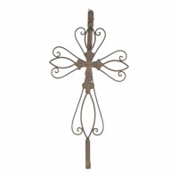 Wall Cross Door Hanger  Metal 10.25 Inches X3.635 Inches X21.125 Inches