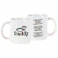 2pk -Mug Daddy Wht Crmic 11 Oz - (Pack of 2)