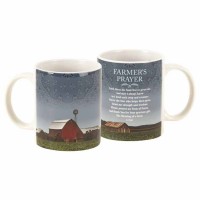 Mug-farmer's Prayer Wht Crmic 11 Oz.