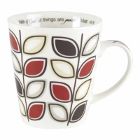 2pk -Mug Leaf-with God All Things Matt.19:26 - (Pack of 2)