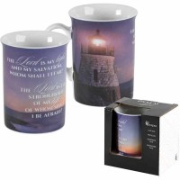 2pk -Mug The Lord Is My Light Ps.27:1 China - (Pack of 2) 2pk -Mug The Lord Is My Light Ps.27:1 China - (Pack of 2)