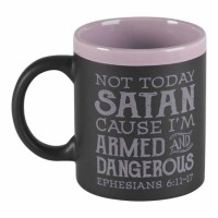 2pk -Mug Not Today Satan Eph.6:10-17 Crmic 11 - (Pack of 2)