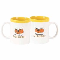 Mug-thankful & Blessed Stoneware 11 Oz